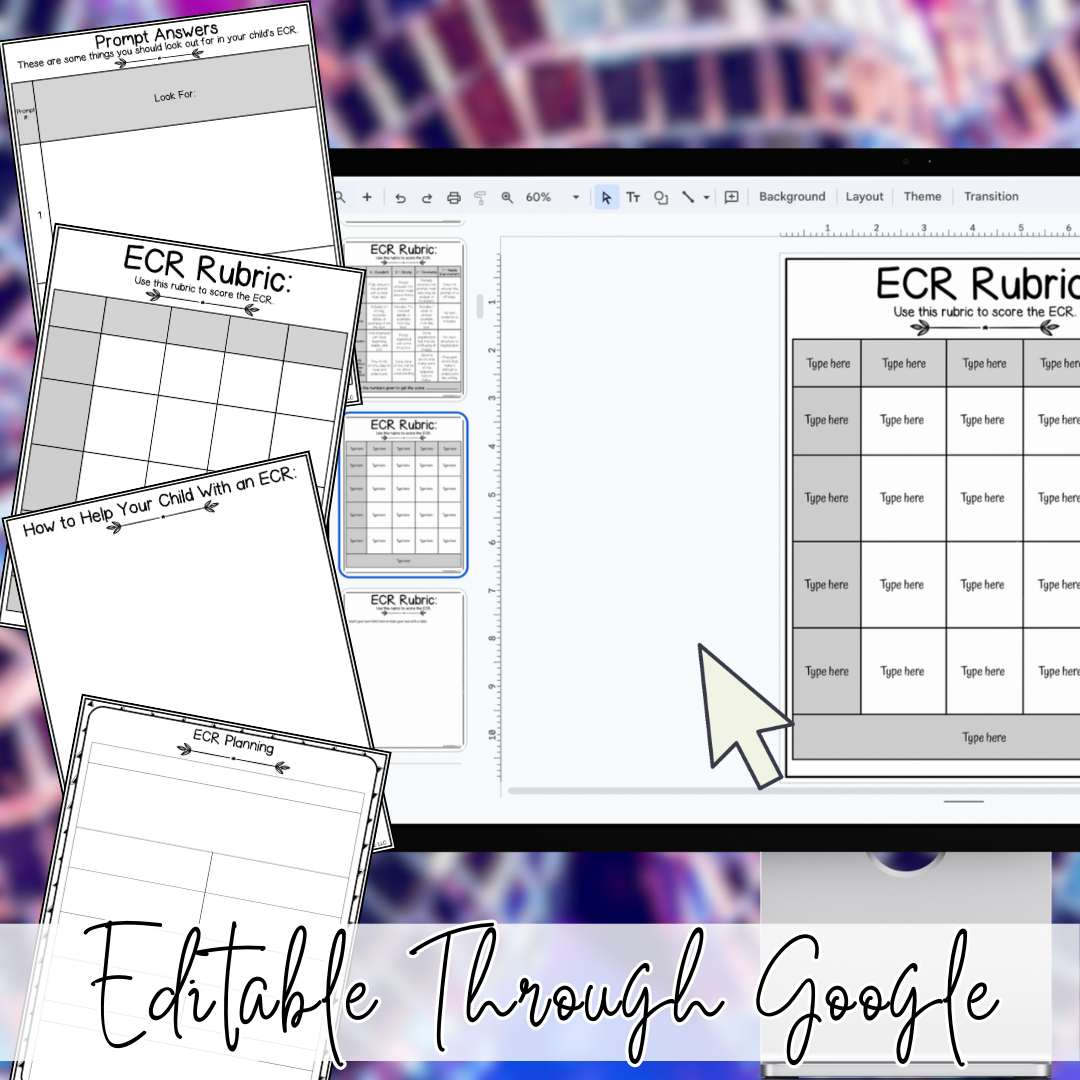 January New Year ECR Practice Writing Prompts Passage, Editable Poetry Extended Constructed Response 3rd 4th 5th Grade