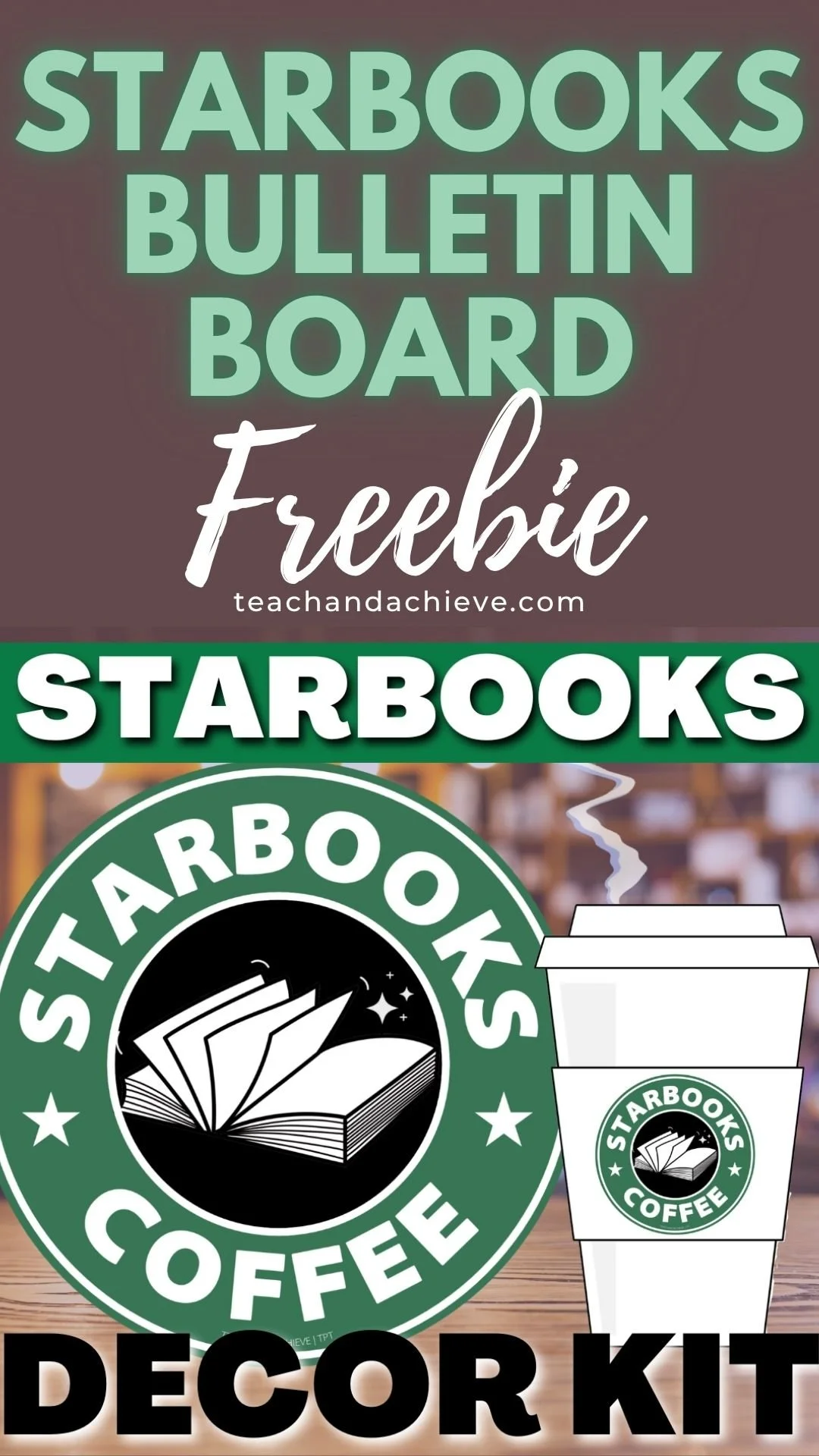 Starbooks classroom transformation decor kit featuring reading-themed decorations and a free printable bulletin board.