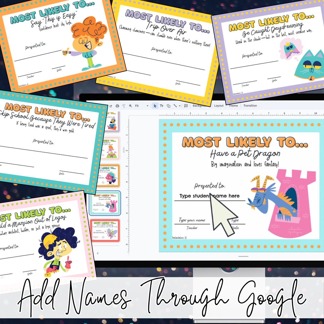 Silly Superlative Awards for Students | Funny End of Year Class Awards & Classroom Superlatives