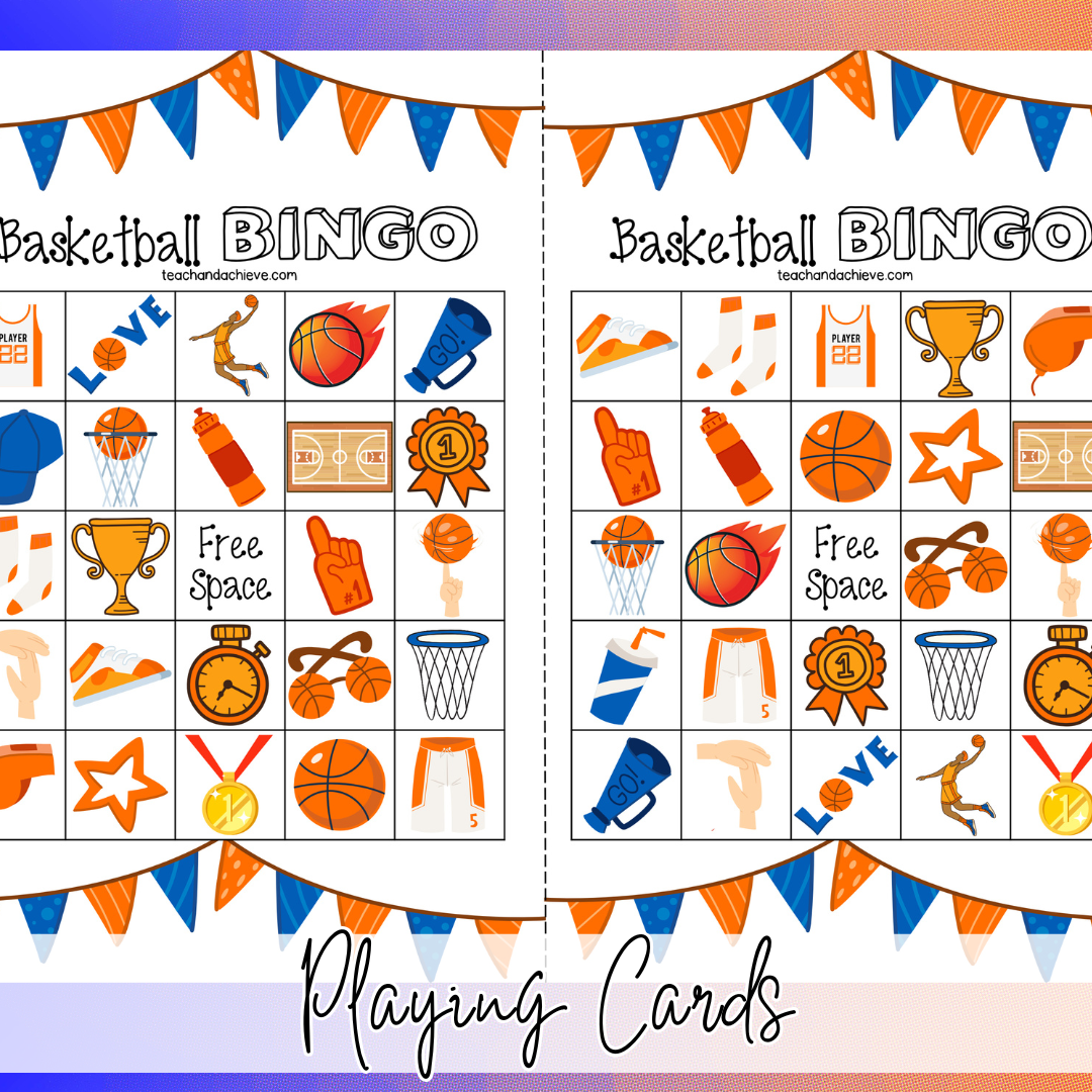 March Basketball Madness BINGO Cards | March Basketball Madness Activity Printable Game
