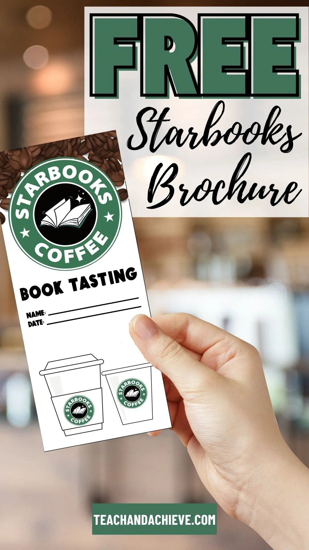 Starbooks classroom decor ideas and book tasting activities for elementary students, featuring editable coffee shop themed classroom decorations and literacy resources.