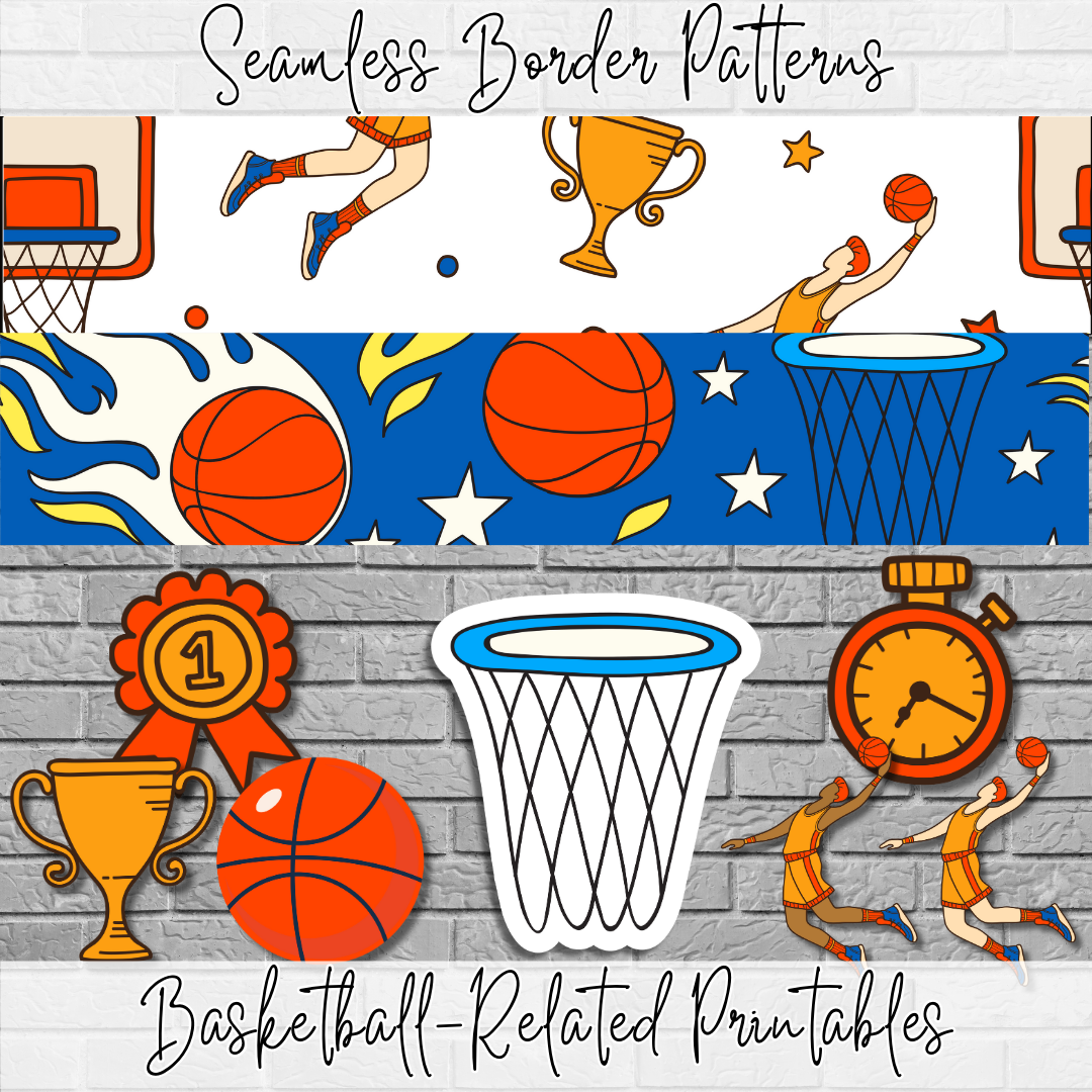 March Madness Book Bracket Bulletin Board Kit Basketball Reading Challenge & Literacy Month Activity