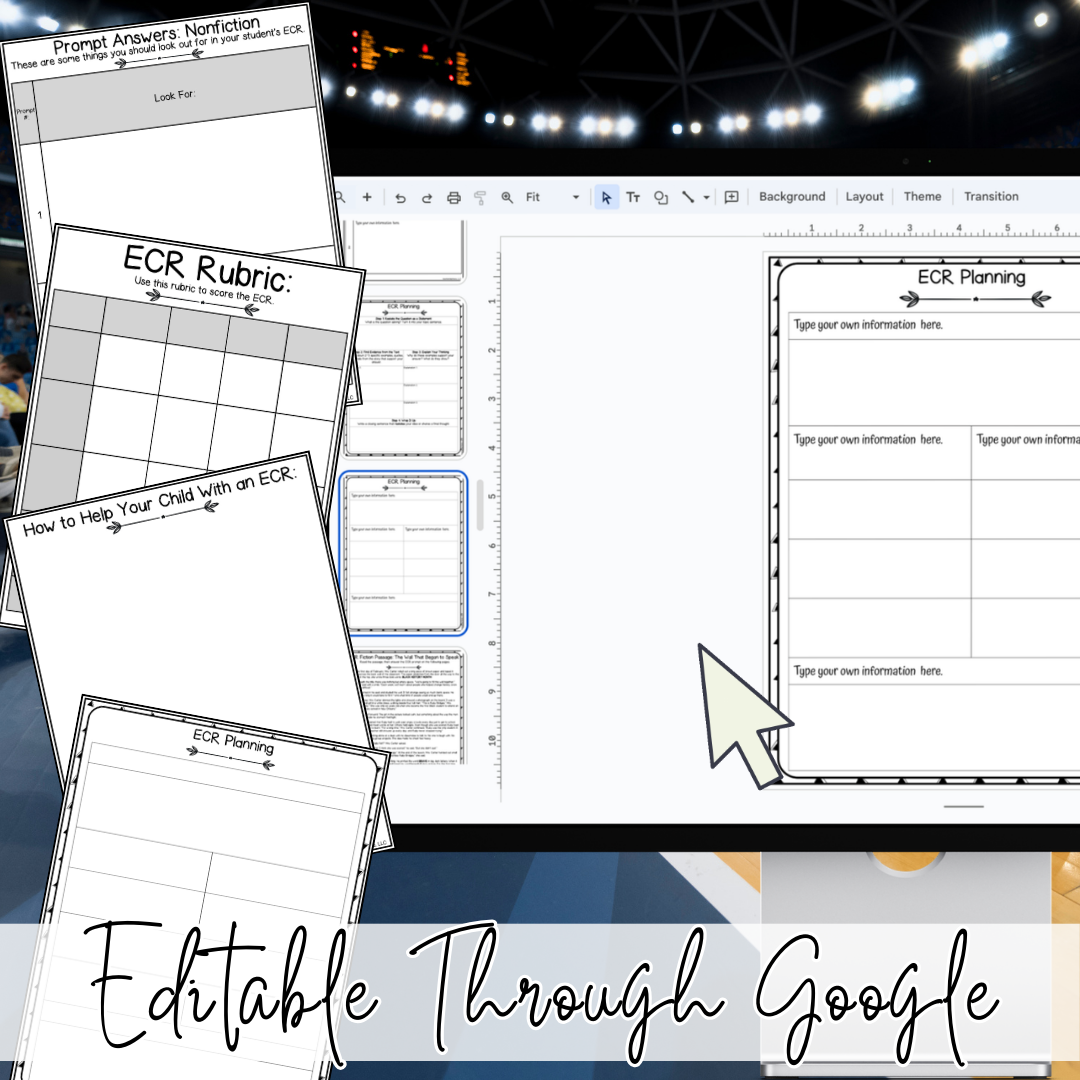 March Basketball Madness ECR Practice Writing Prompt Passage, Editable Nonfiction Extended Constructed Response 3rd 4th 5th Grade