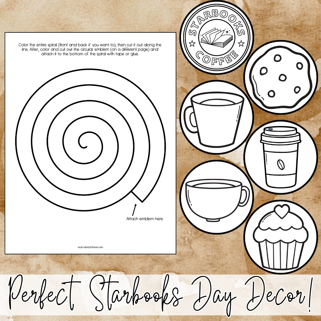 Starbooks Classroom Transformation | Starbucks-Themed Classroom Decor & Hanging Streamers