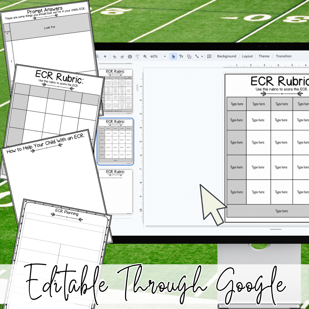 February Super Football ECR Practice Writing Prompt Passage, Editable Extended Constructed Response Bundle 3rd 4th 5th Grade
