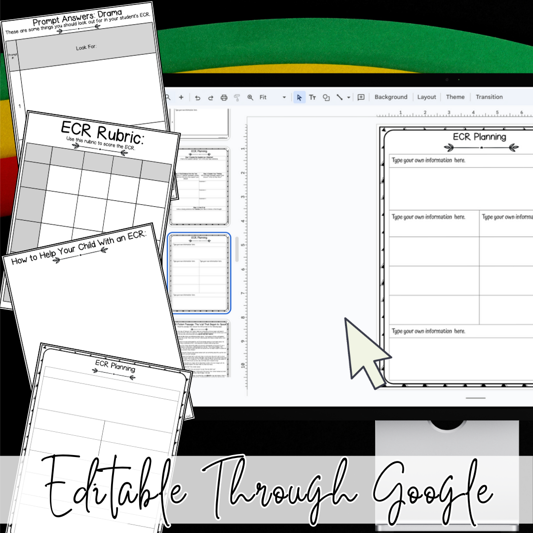 Black History Month Extended Constructed Response ECR Drama Writing Prompts for Upper Elementary