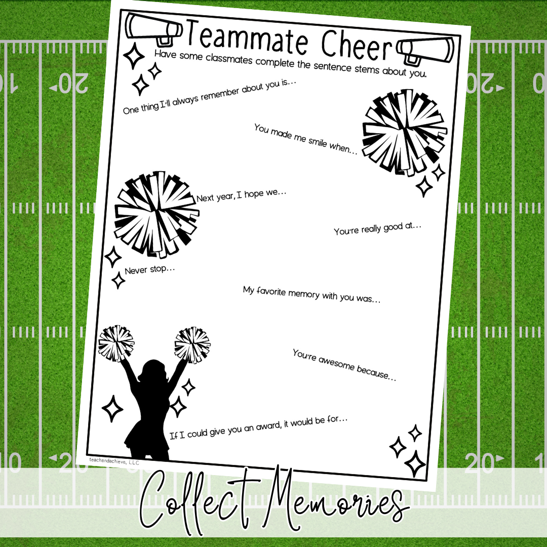Class Yearbook Autograph Page | End of Year Autograph Book | Last Day of School Memory Book | EOY Activity for 3rd Grade, 4th Grade, 5th Grade