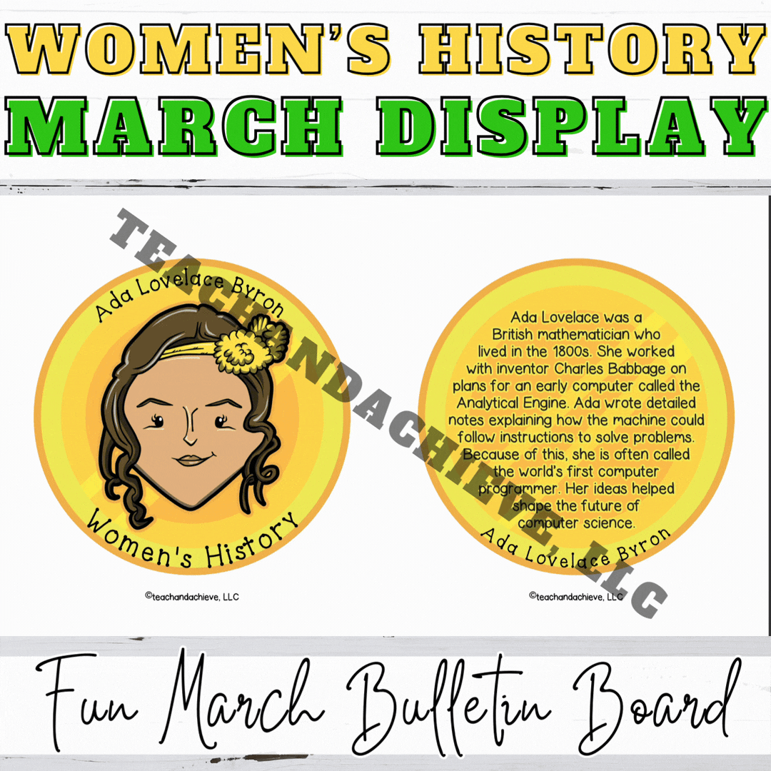 Women’s History Month Bulletin Board | Women in STEM March Door Decor Pot of Gold