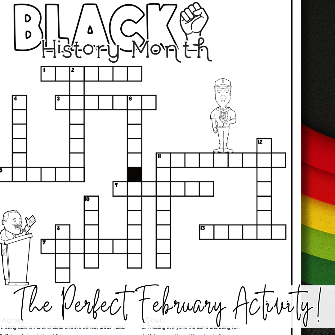 black history month crossword puzzle