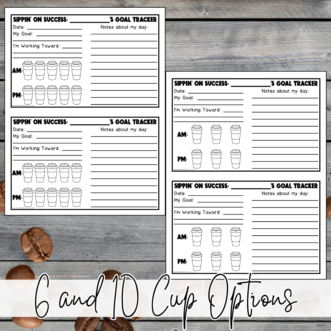 FREE Starbooks Individual Student Behavior Goal Tracker | Coffee Classroom Theme