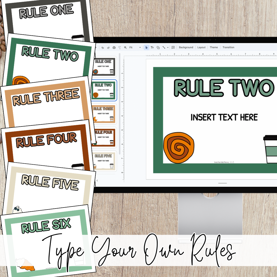 Starbooks Coffee Classroom Rules Posters & Expectations Posters | Coffee Shop Theme Decor