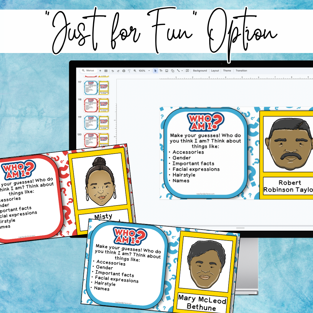 Black History Month Digital Guess Who Game for the Classroom