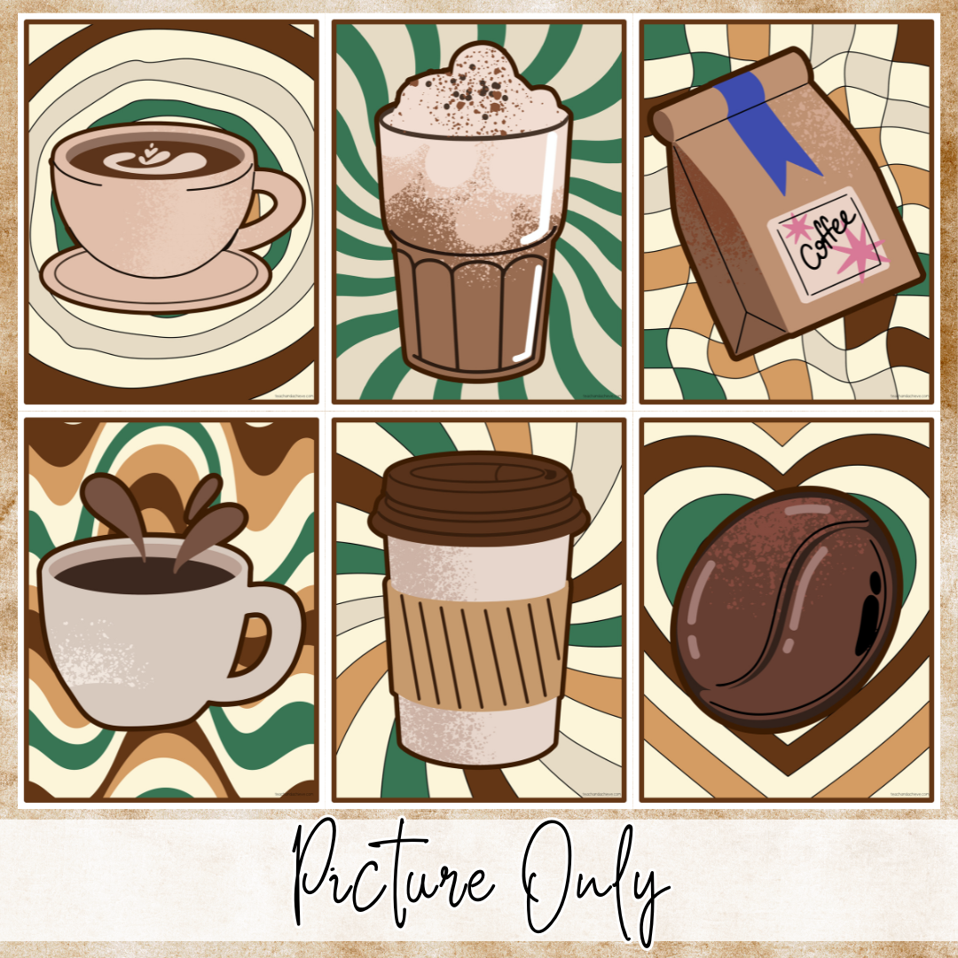 Starbooks Coffee Classroom Motivational Posters | Encouraging Classroom Decor