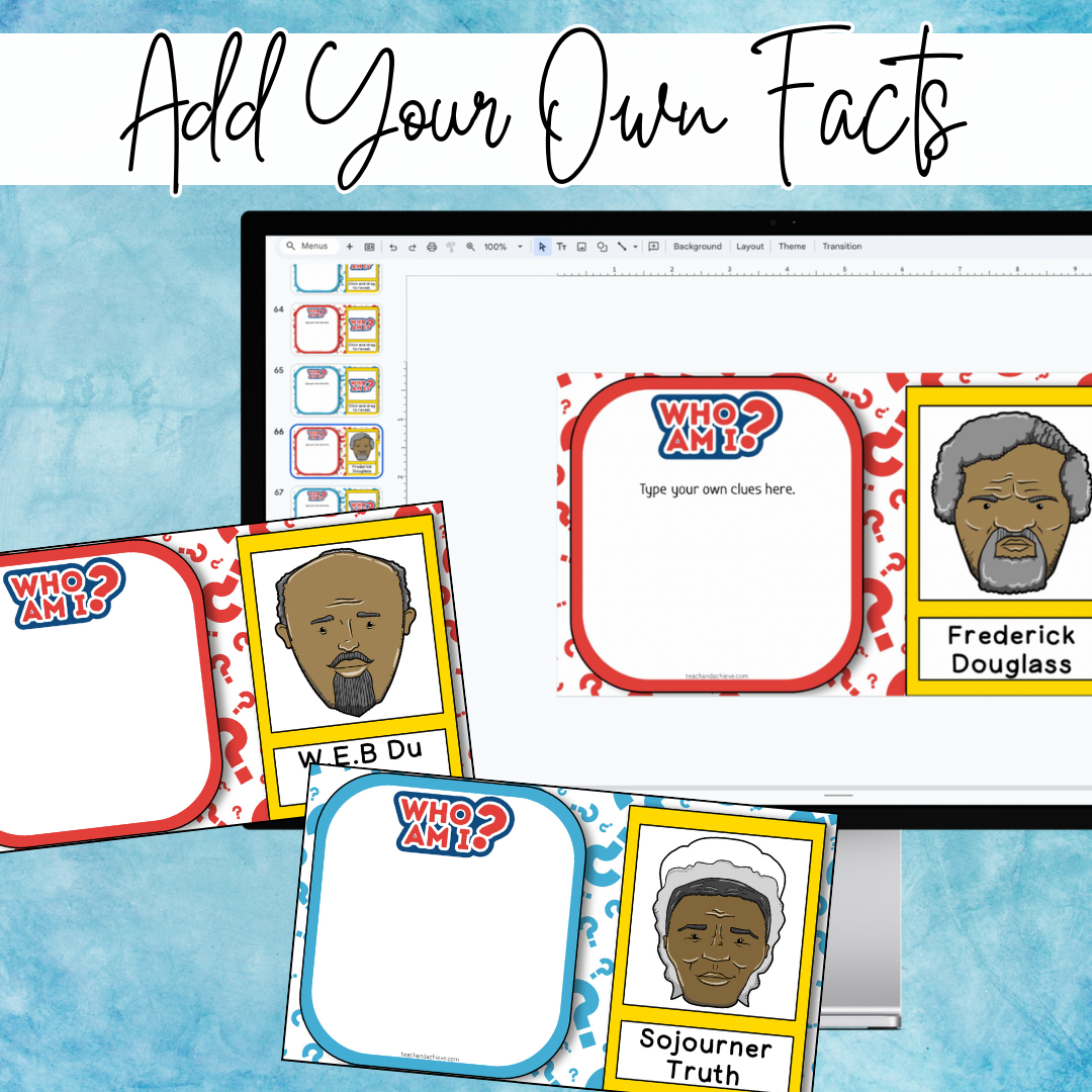 Black History Month Digital Guess Who Game for the Classroom