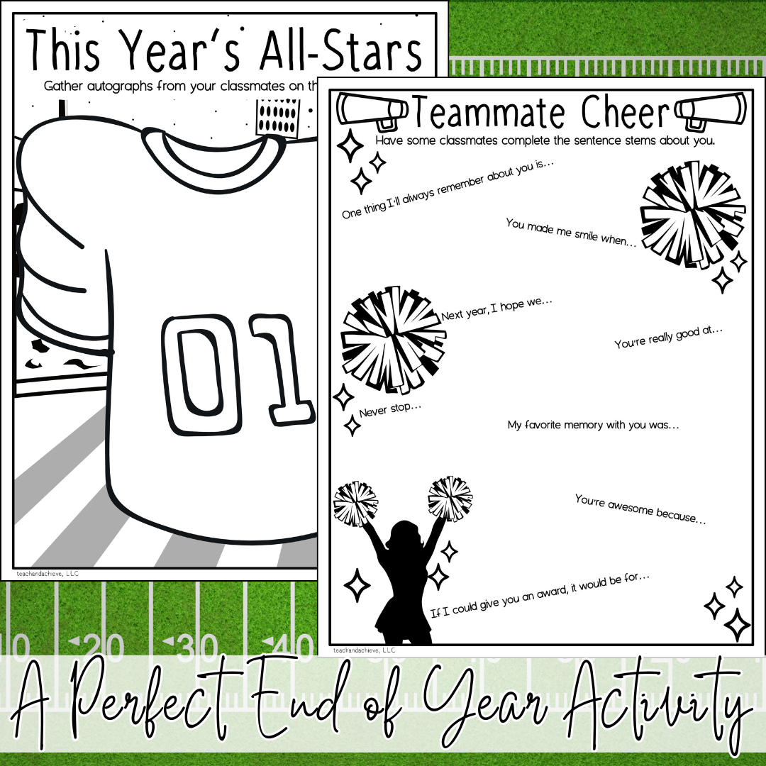 Class Yearbook Autograph Page | End of Year Autograph Book | Last Day of School Memory Book | EOY Activity for 3rd Grade, 4th Grade, 5th Grade