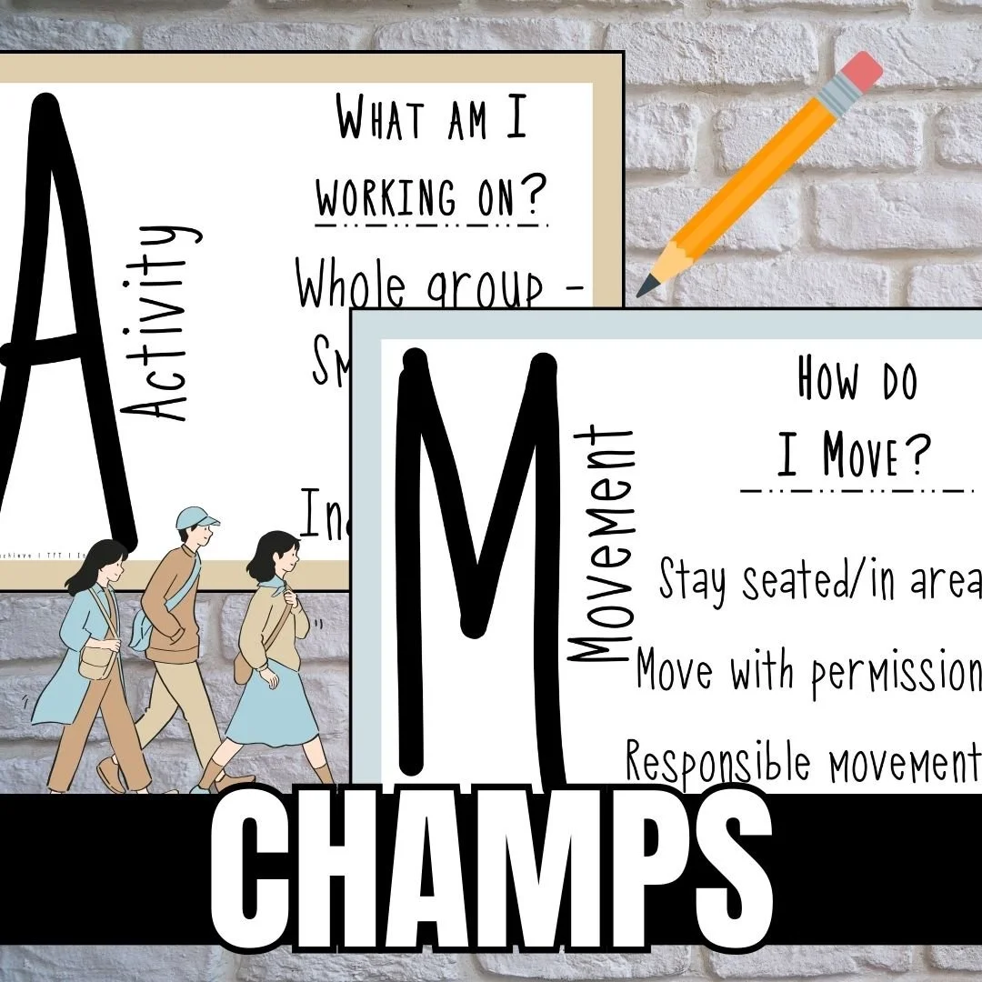 CHAMPS classroom management strategy for establishing clear behavior expectations and student success