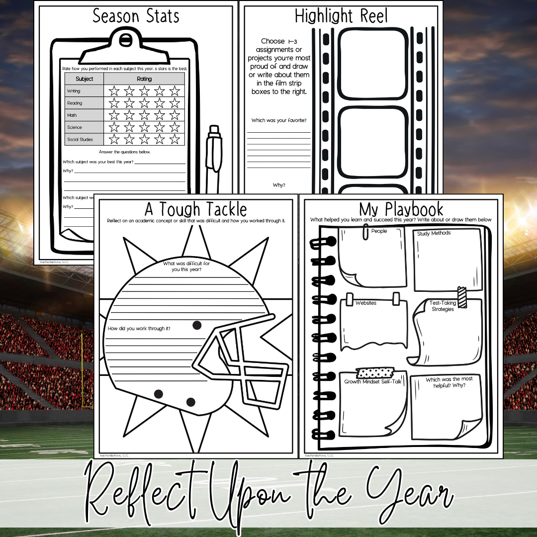 End of Year Reflection & Goal Setting Activities | Last Week of School | 3rd Grade, 4th Grade, 5th Grade End of Year Writing