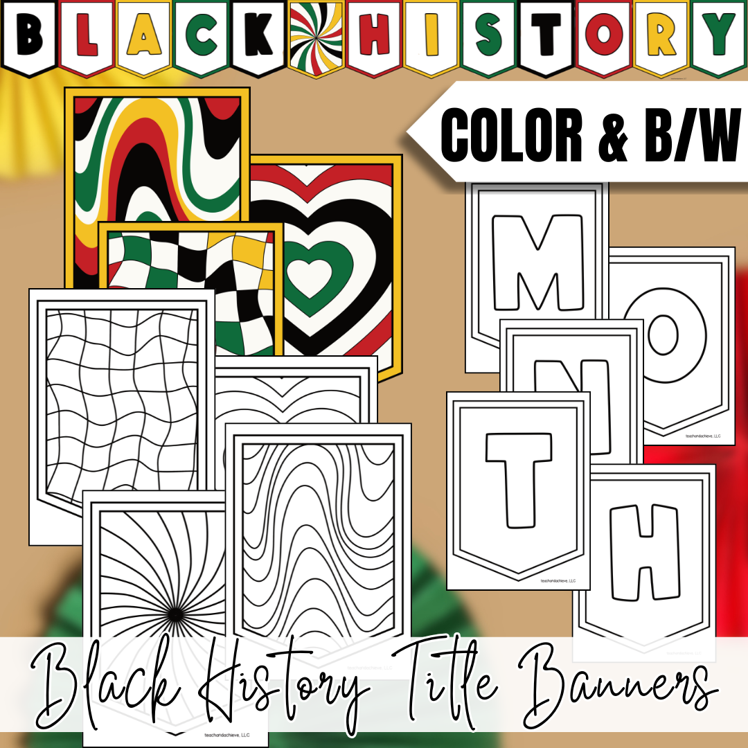 Black History Month Banner Craft and Writing Project for the Classroom