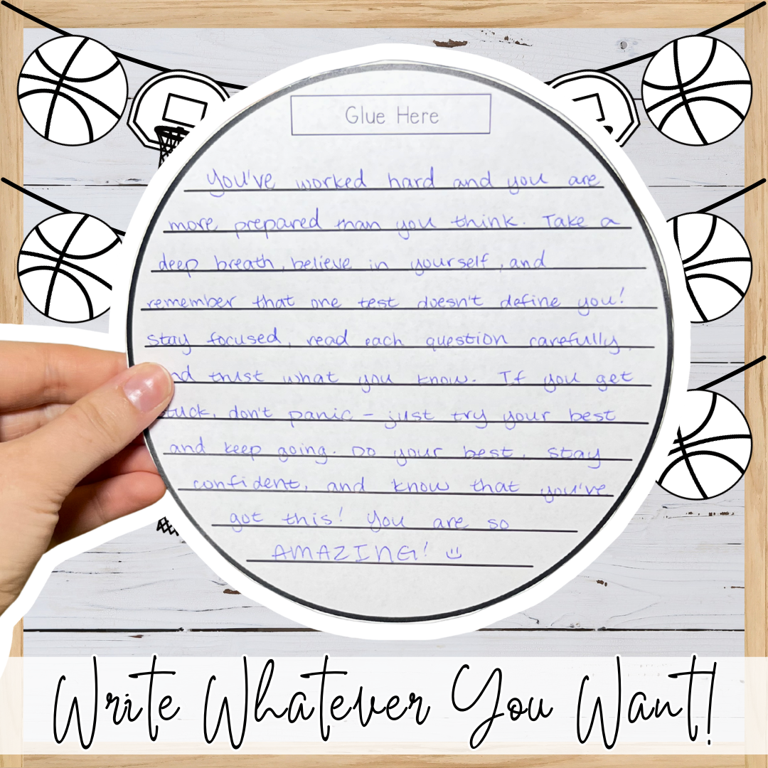 March Basketball Madness Activity Flip Book | Basketball Printable Craft & Writing Activity