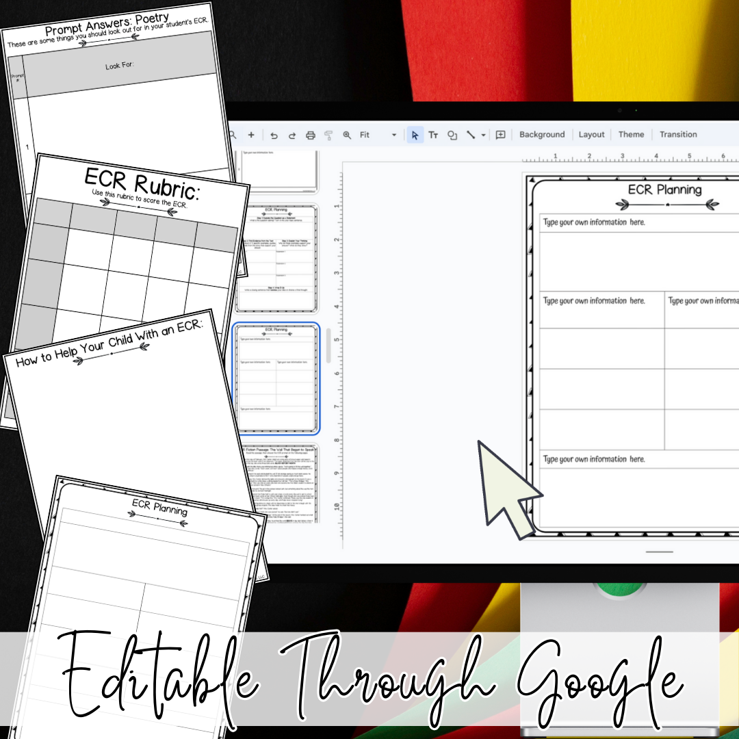 Black History Month Extended Constructed Response ECR Poetry Writing Prompts for Upper Elementary