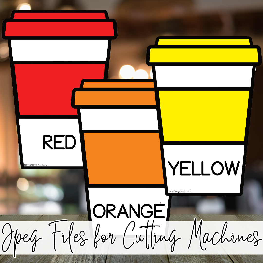 Starbooks Coffee Classroom Color Posters | Color Word & Color Name Posters