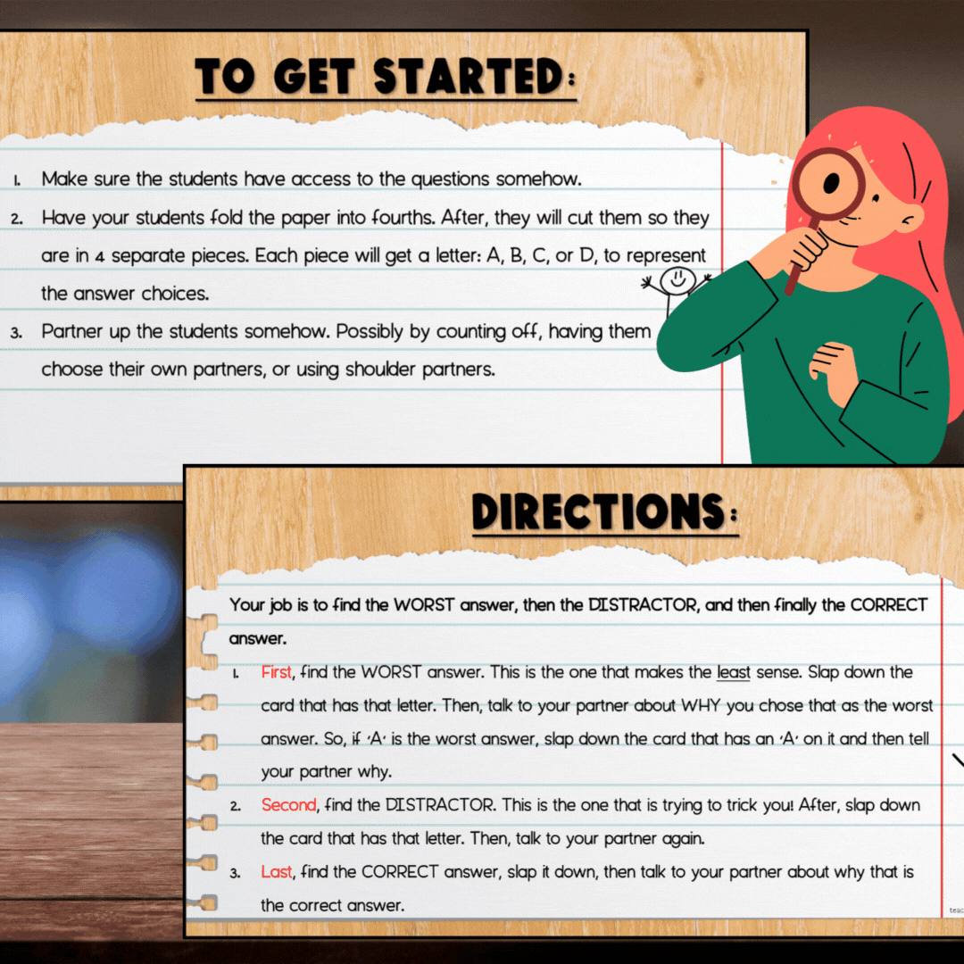 Engage Students with Test Question Slap Down Review!