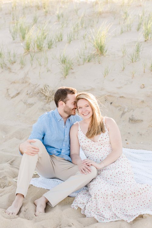 sachin and babi light blue dress Dancing On The Shore In This Manhattan Beach Sunset Engagement Session