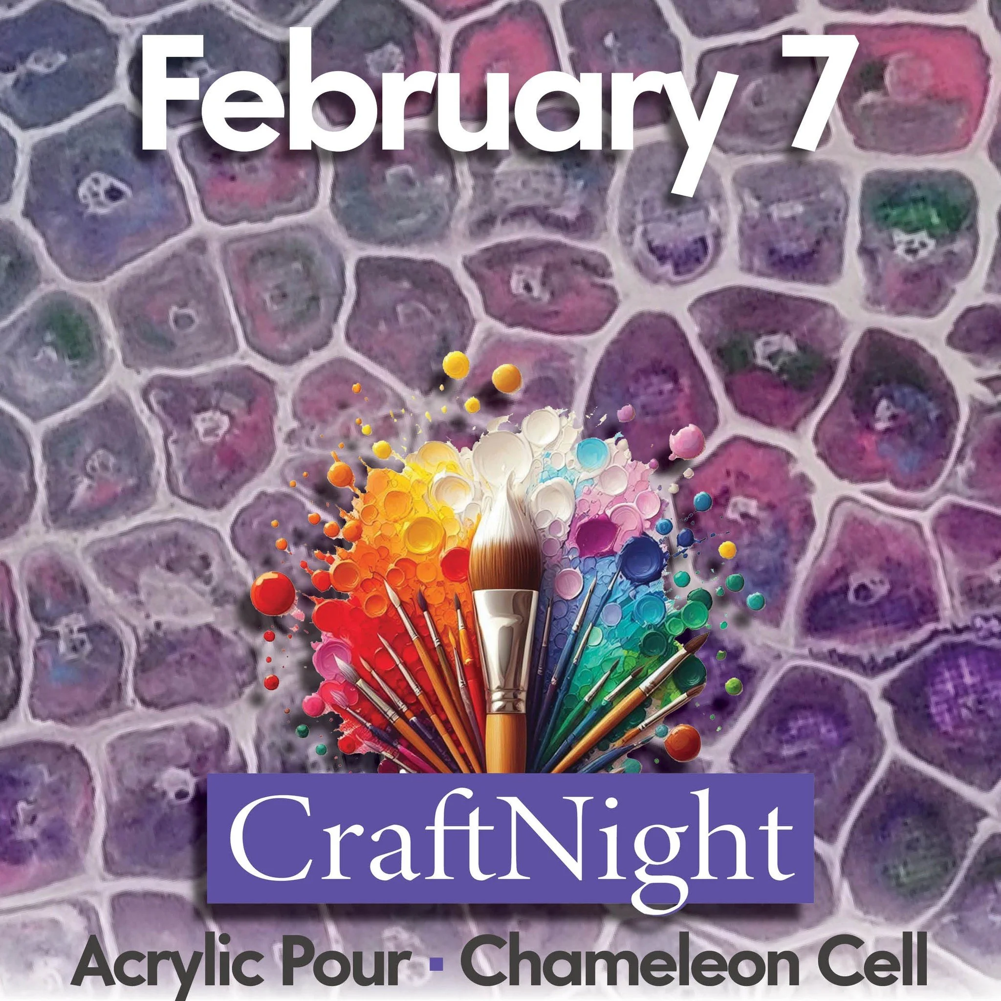 Craft Night-Acrylic Pour Chameleon Cell