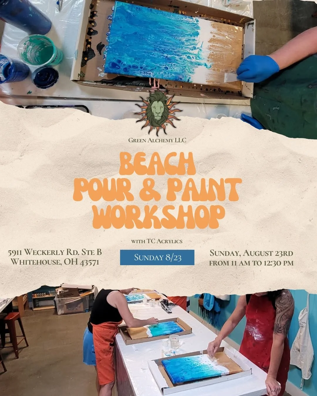 Beach Pour- Green Alchemy LLC