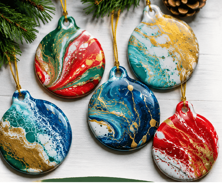 Findlay Art League-Acrylic Pour Ornaments