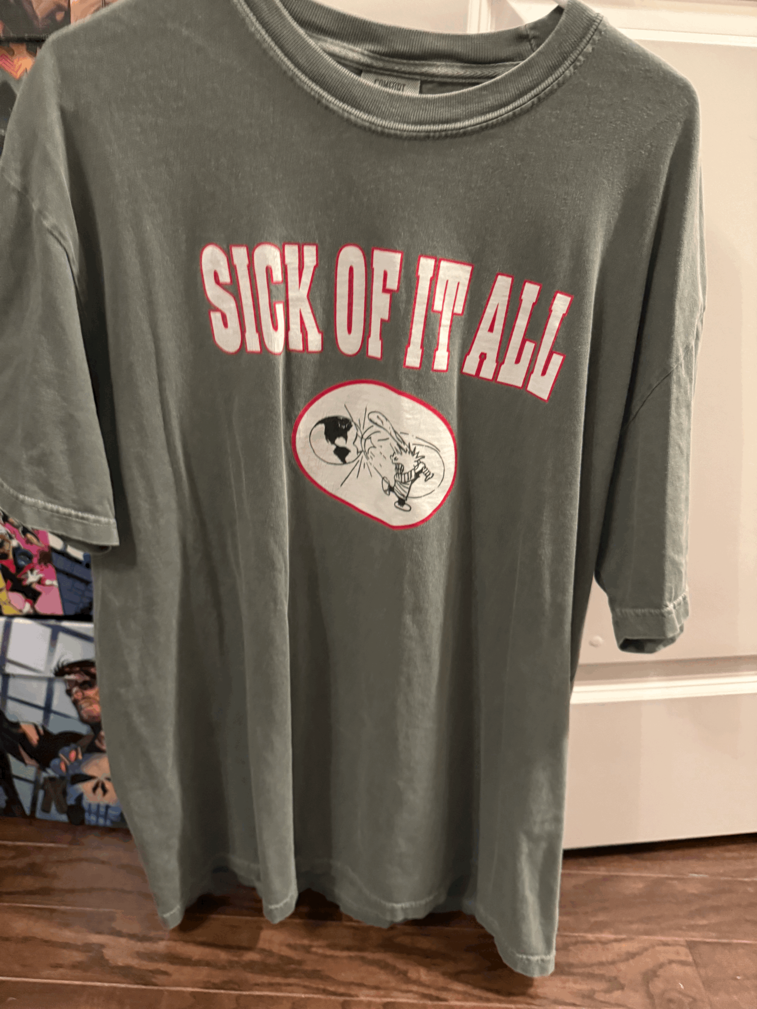 Sick Of It All "Calvin and hobbs" design. size XL