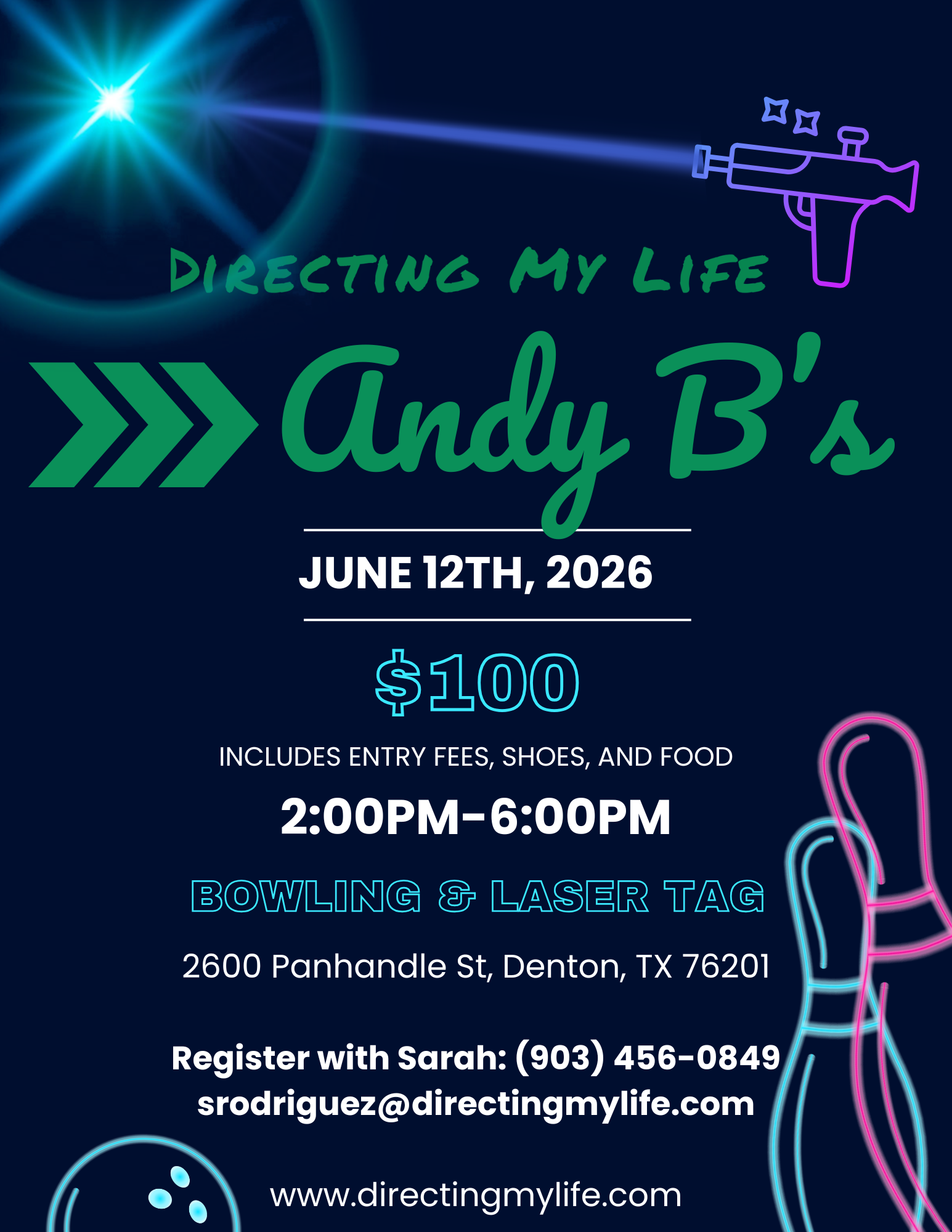 Bowling & Laser Tag at Andy B's