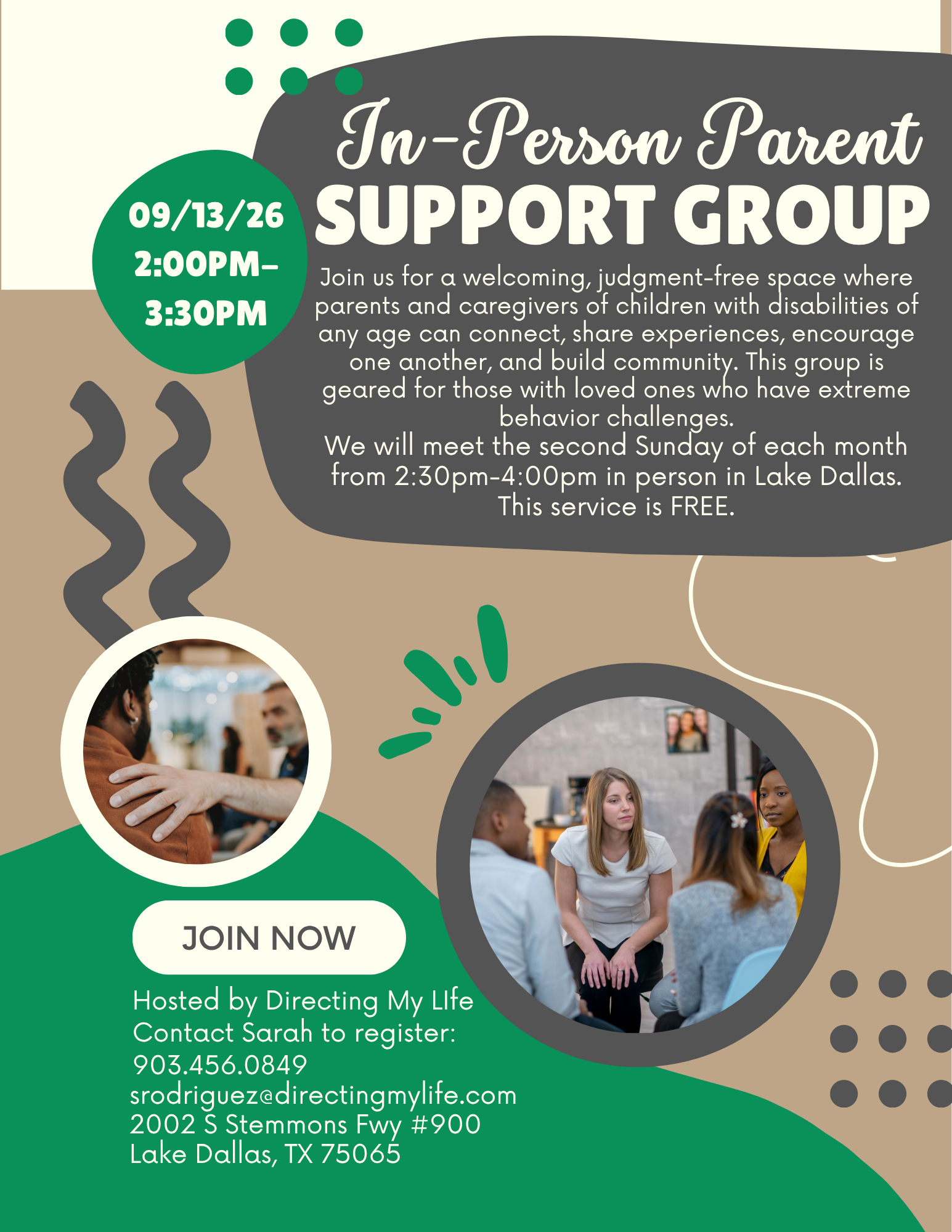 In-Person Parent Support Group 