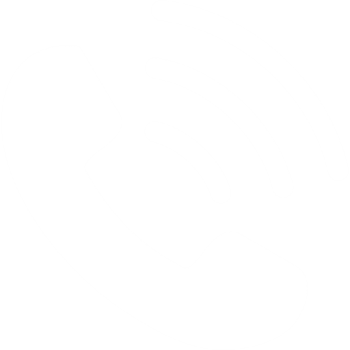 phone ringing white icon