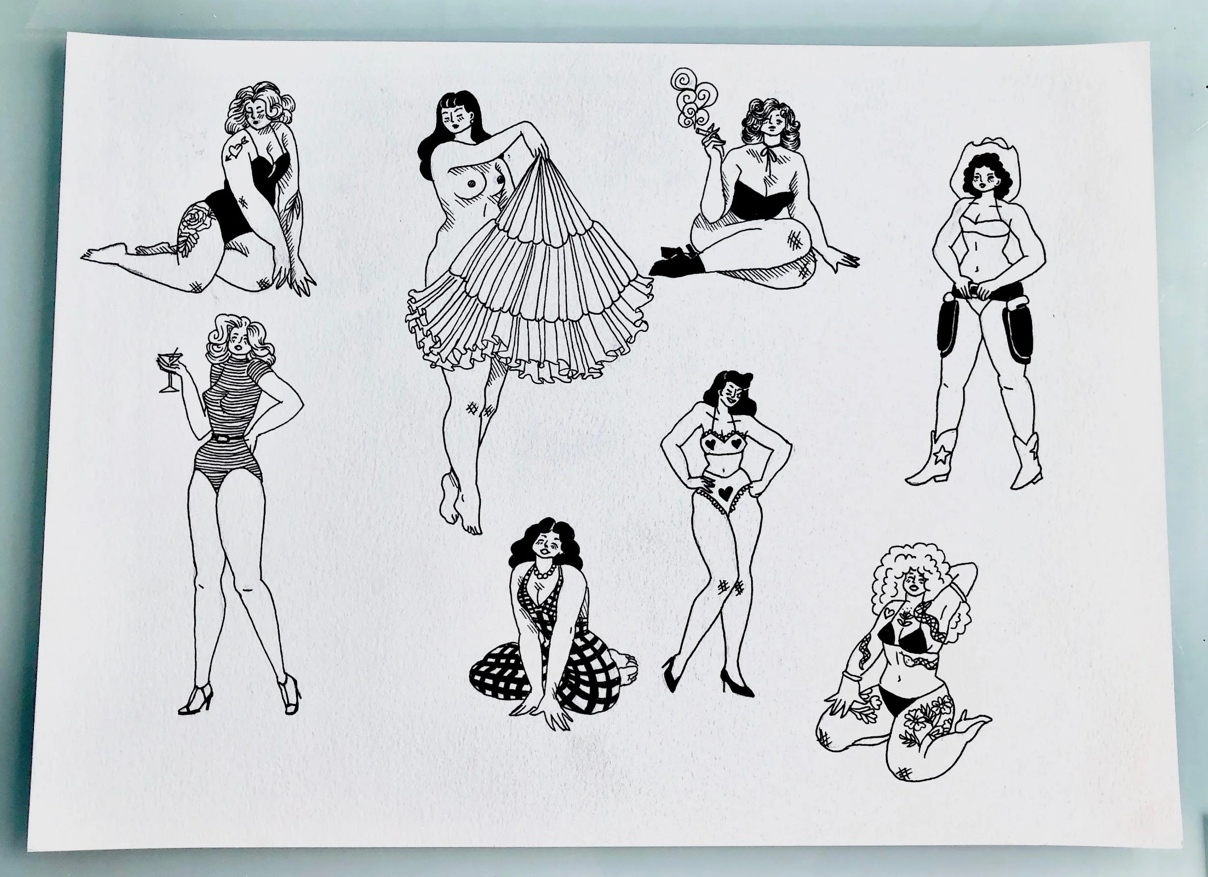 some more risque pinup flash!