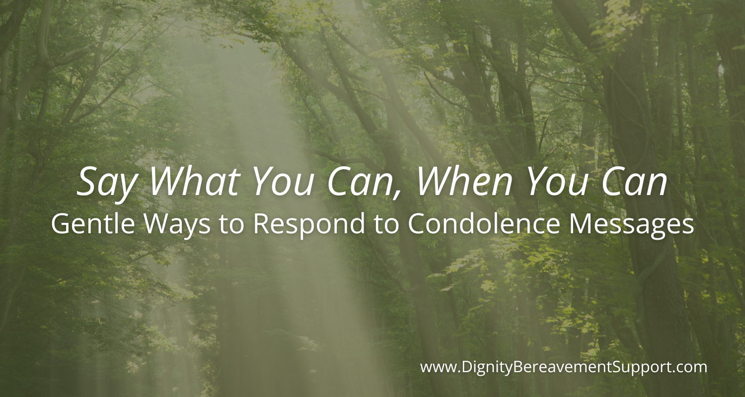 How to Reply to Condolence Messages with Grace