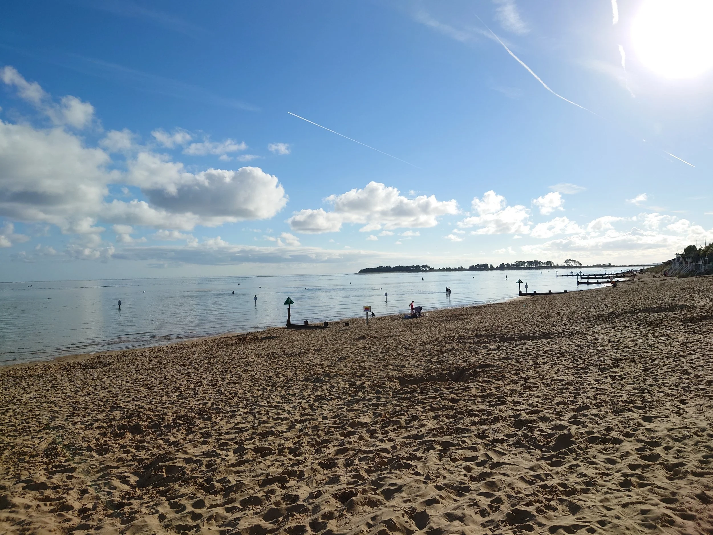 Wells Beach_High Tide blue skies.JPG