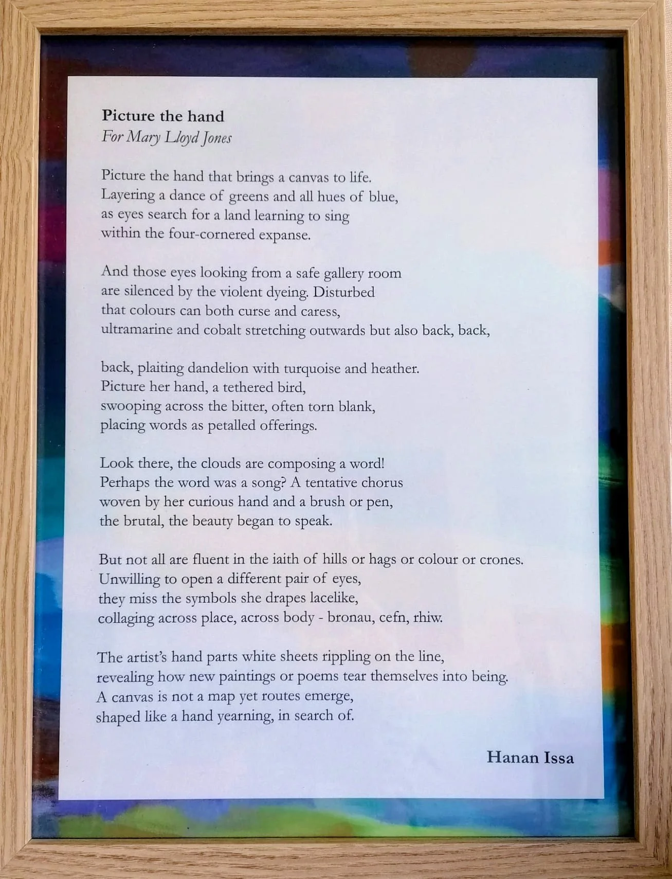 Hanan Issa - National Poet of Wales