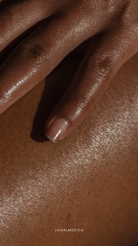 hydrated skin of woman