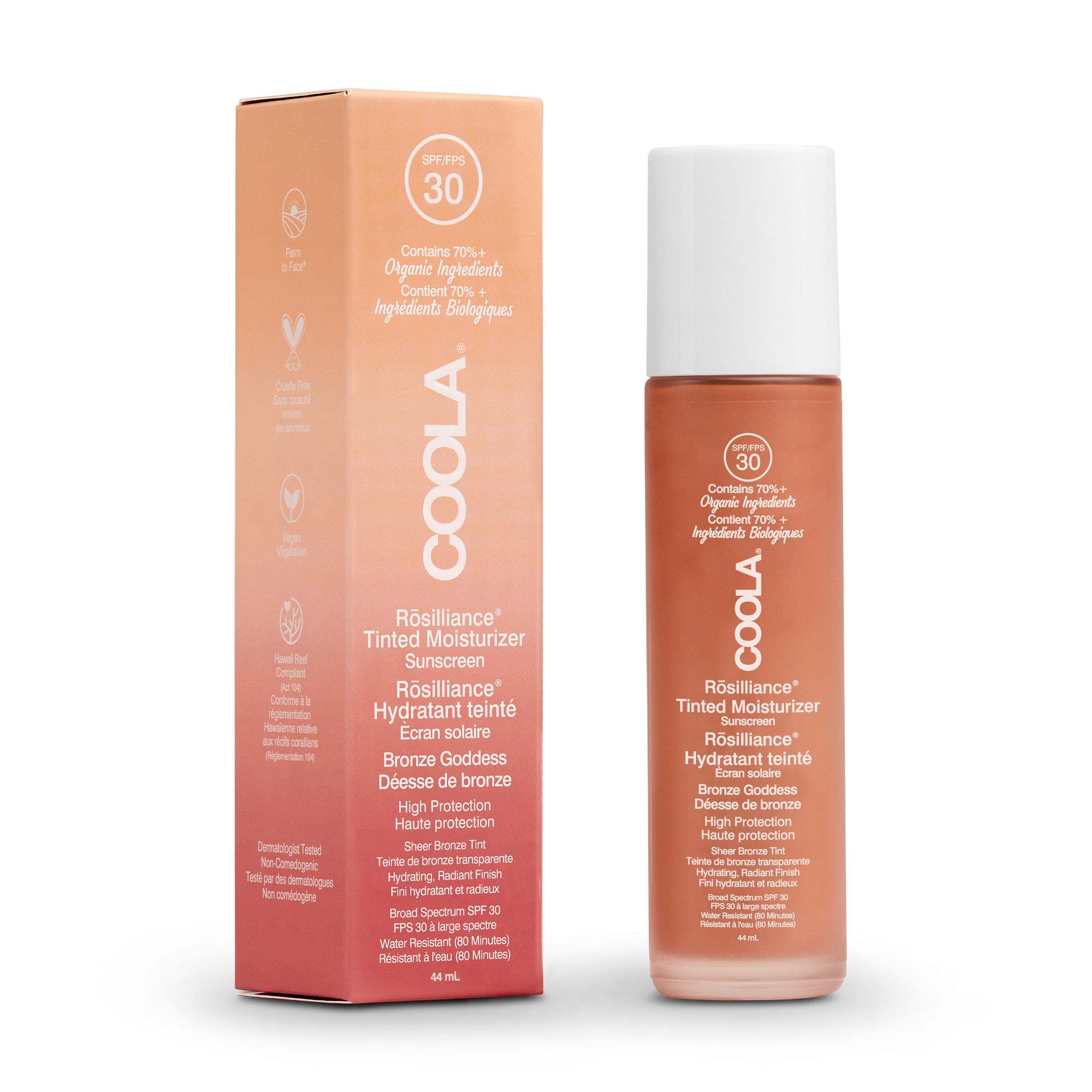 Rosilliance Tinted Moisturizer Organic Sunscreen SPF 30 (44ml/1.5oz) | Bronze Goddess