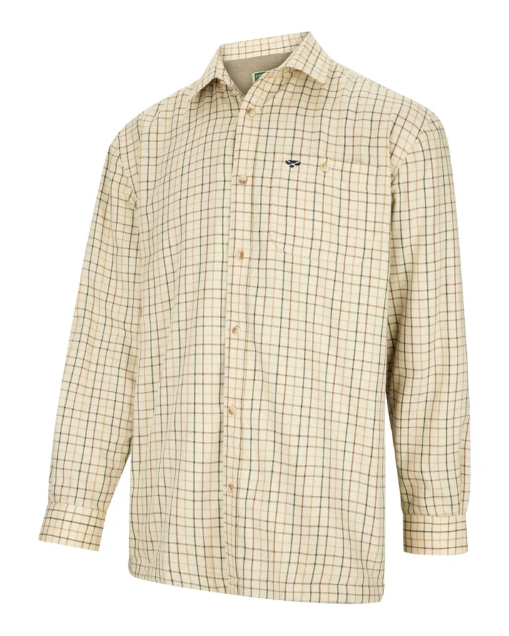Hoggs of Fife Bark Micro Fleece Lined Shirt