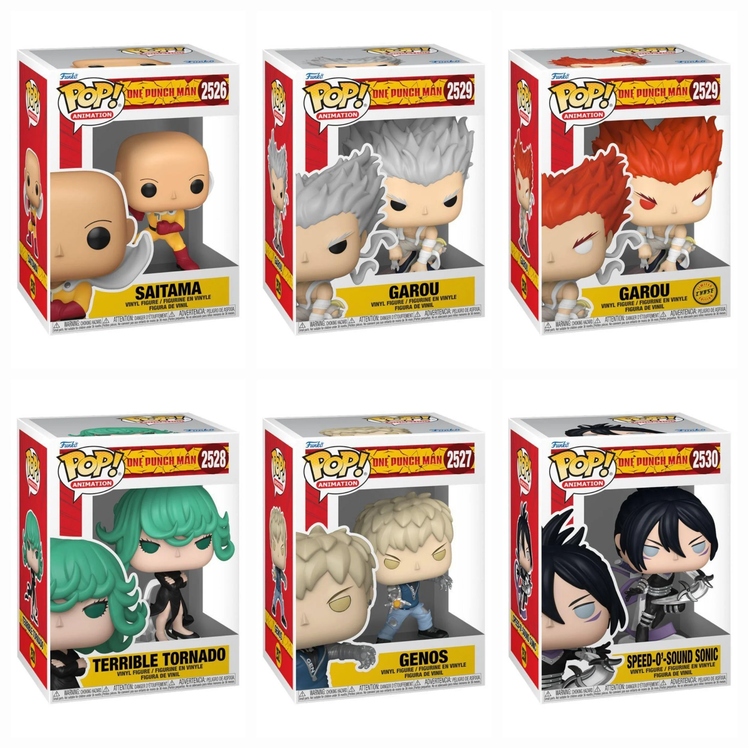 Funko One Punch Man - 6 X Pop Bundle Including Chase PRE-ORDER ETA OCT