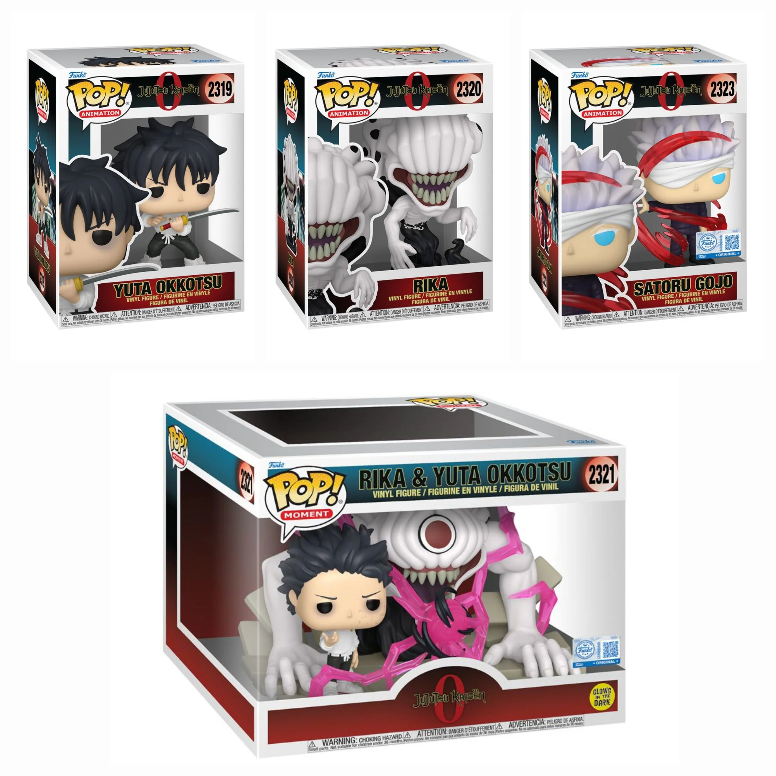 Jujutsu Kaisen 0 - Yuta/Rika/Gojo 4 X Pop! Bundle PRE-ORDER ETA APR