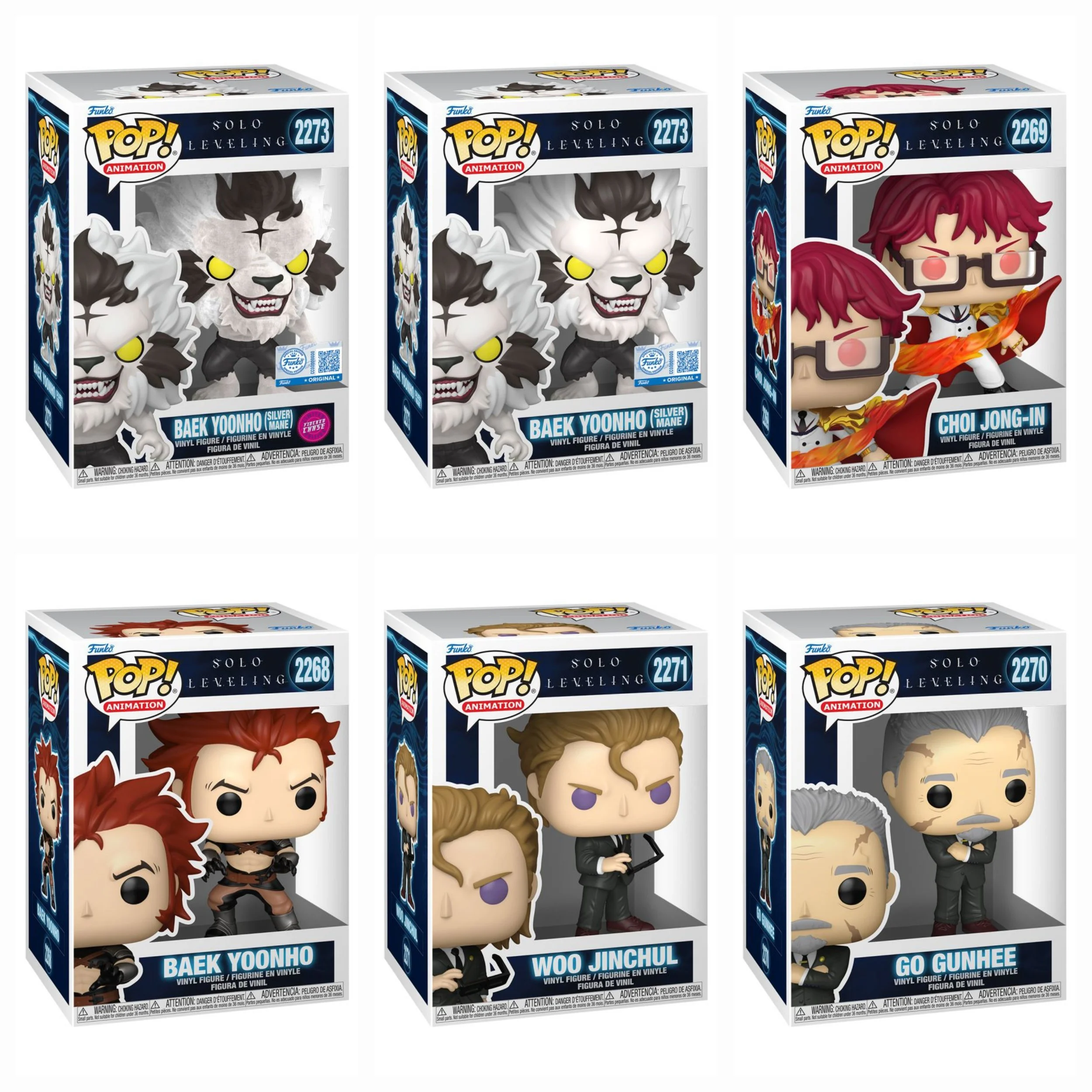 Solo Leveling - 6 X Pop! Bundle Incl.  Baek Yoonho Chase PRE-ORDER ETA MAR