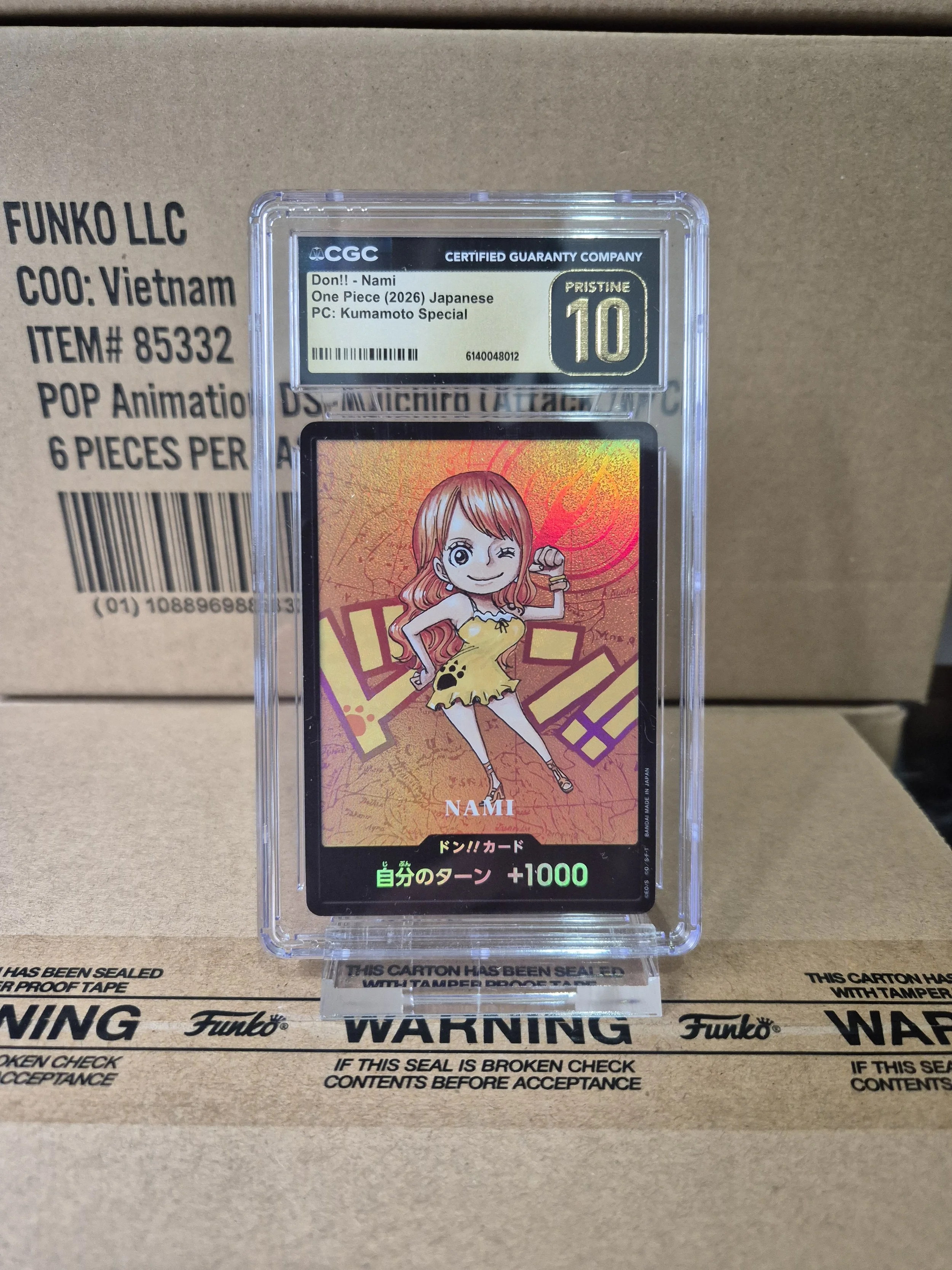 2026 NAMI DON!! CARD Kumamoto Japanese CGC PRISTINE 10