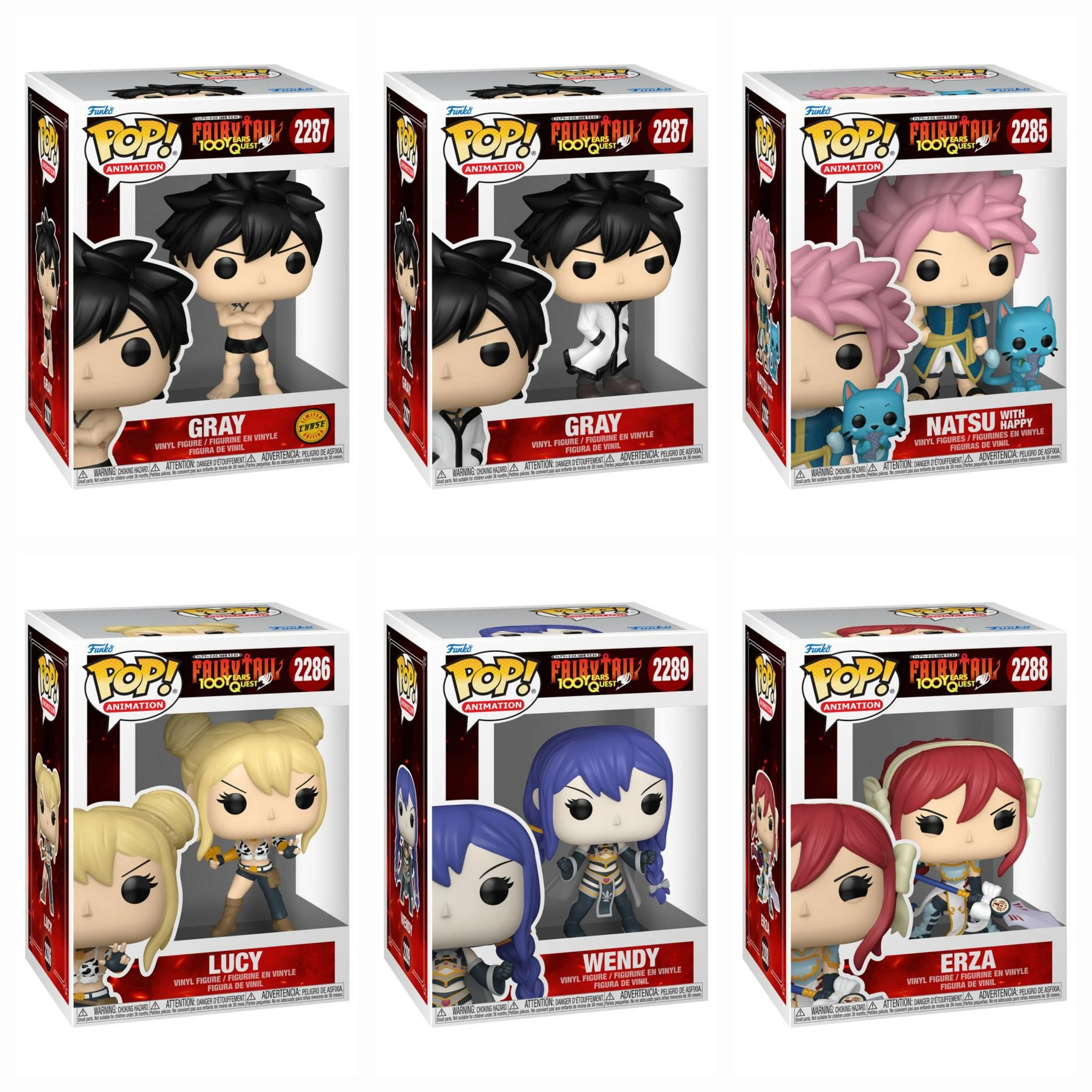 Fairy Tail: 100 Year Quest - 6 X Pop! Bundle Including Chase PRE-ORDER ETA APR