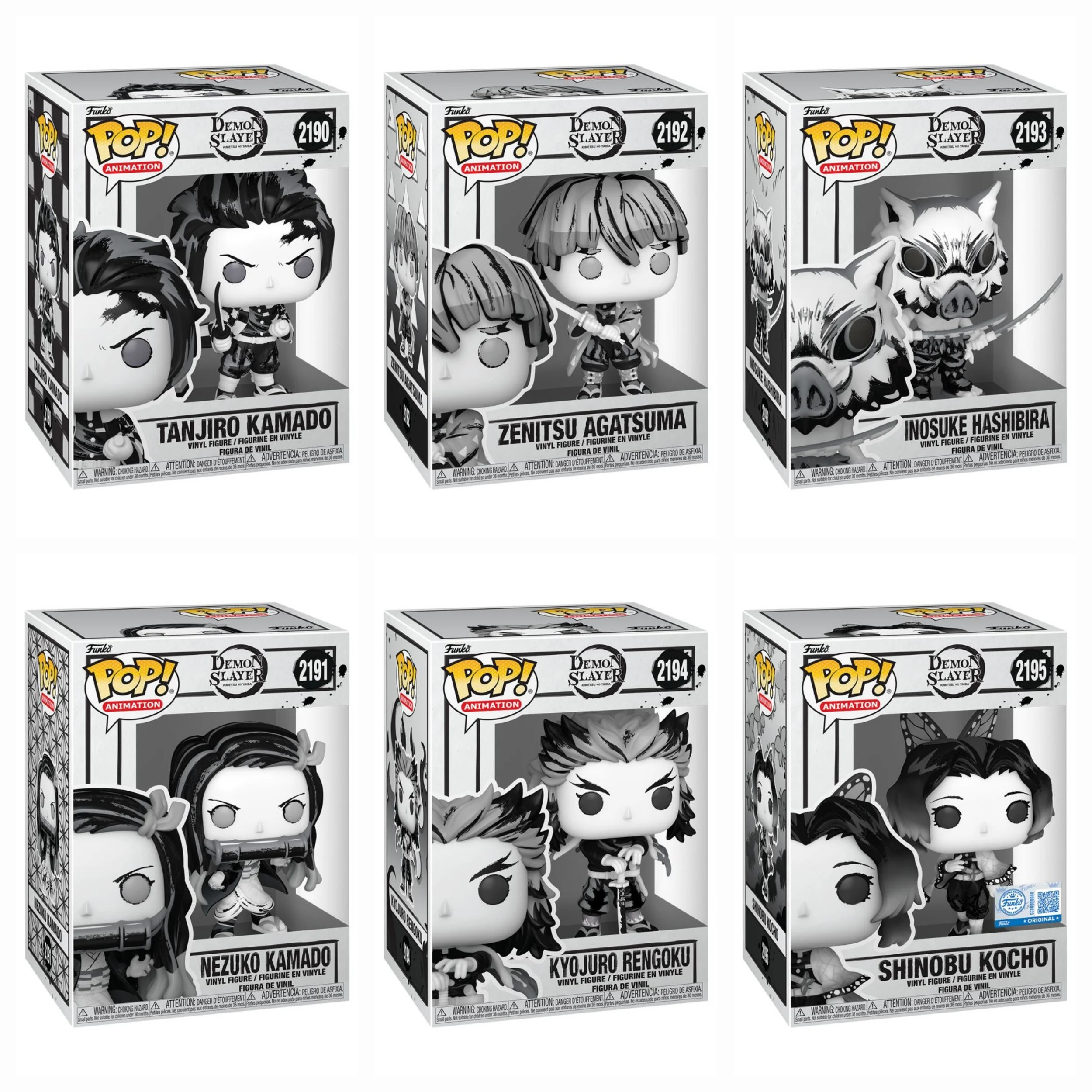 Demon Slayer - 6 X Sumi-ink Pop! Bundle PRE-ORDER ETA FEB p