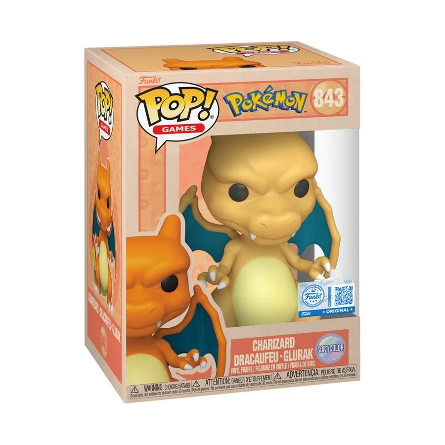 Pokemon - Charizard (Pastel) US Exclusive Pop! Vinyl [RS] PRE-ORDER ETA JUN