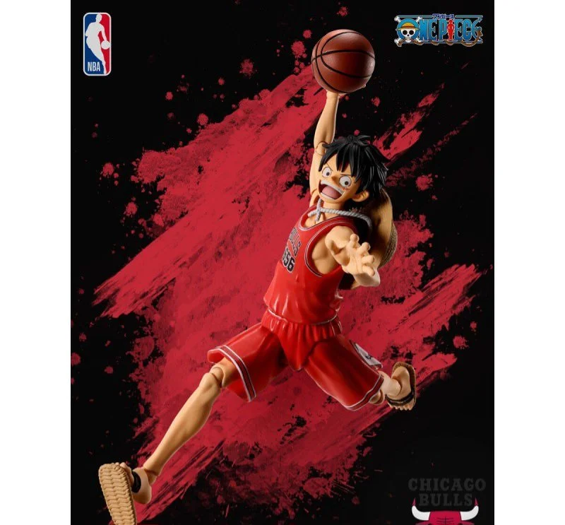 S.H.Figuarts ONE PIECE x NBA Monkey D. Luffy CHICAGO BULLS PRE-ORDER ETA OCT