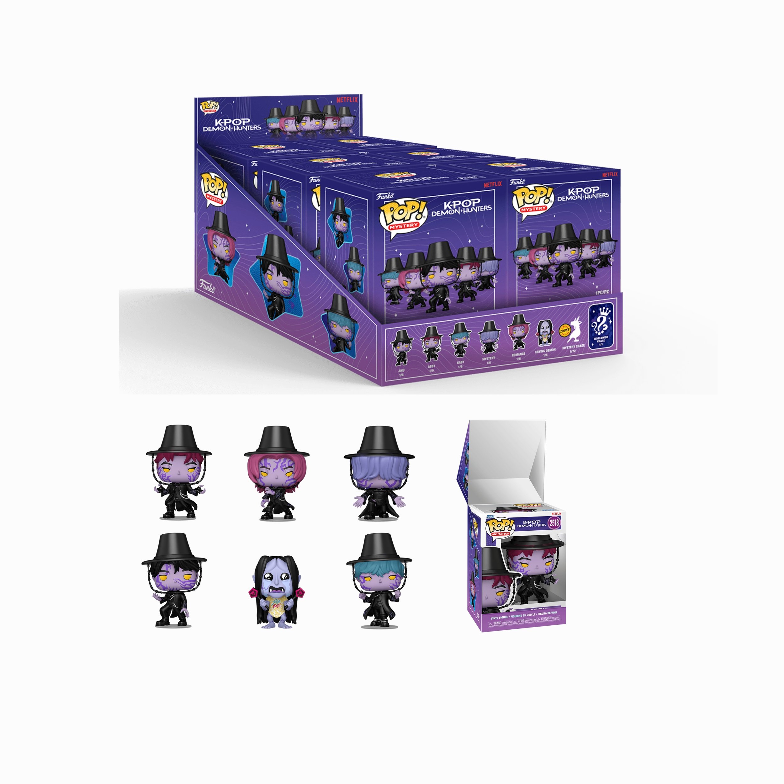 KPop Demon Hunters – Mystery Pop! Blind Box (Display of 6) PRE-ORDER ETA OCT